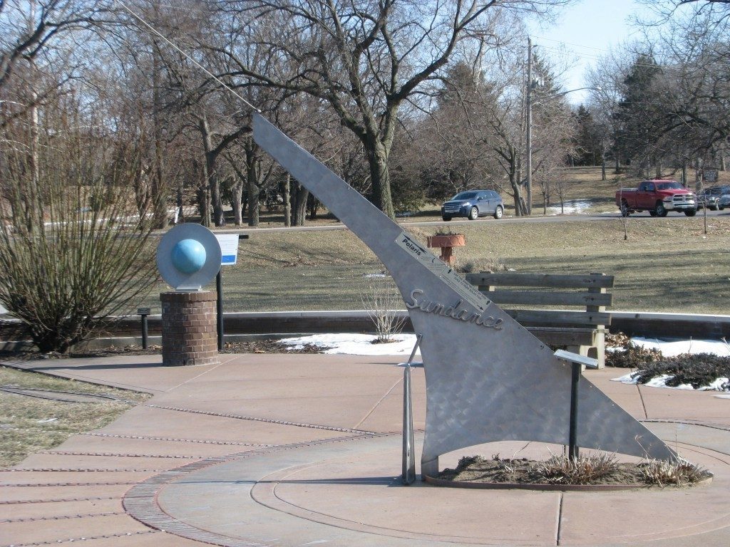 The ‘World’s Greatest’ Sundial, The Pekin Sundial, Mineral Springs Park, Illinois Border Sundials