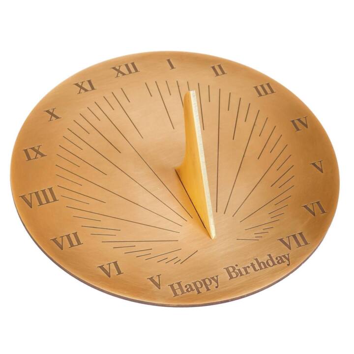 A brass Classic sundial