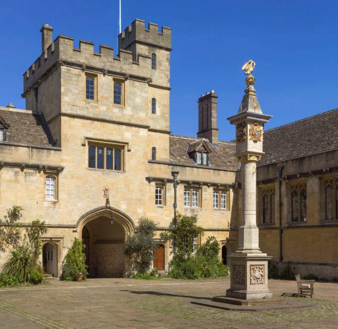 Sundial at Corpus Christi College, Oxford Border Sundials