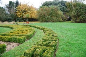 The living floral sundial at Easton Lodge, Essex, UK Border Sundials