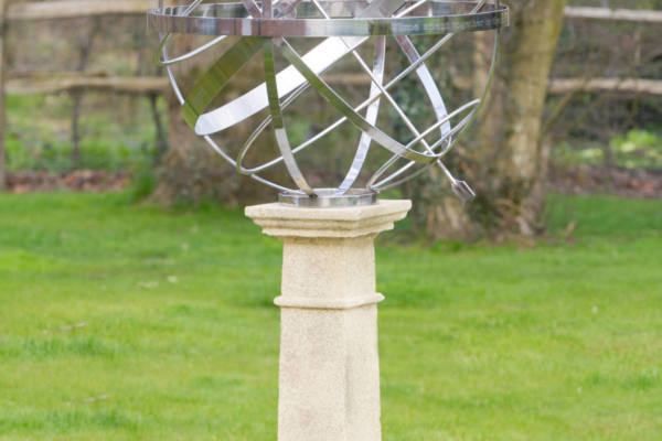 Stainless-Steel-Armillary-90cm-on-a-Fingest-plinth-scaled-600x400 Stainless Steel