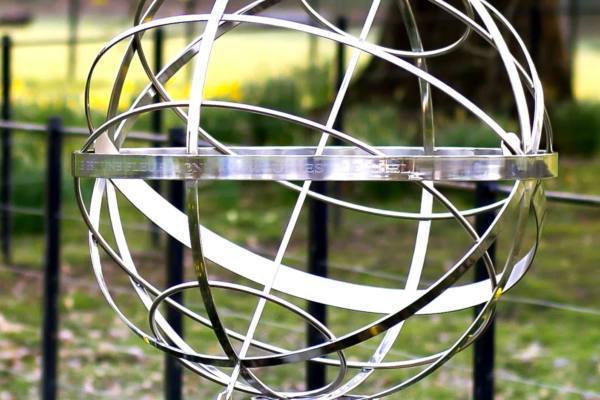 Stainless-Steel-Armillary-in-parkland-600x400 Stainless Steel