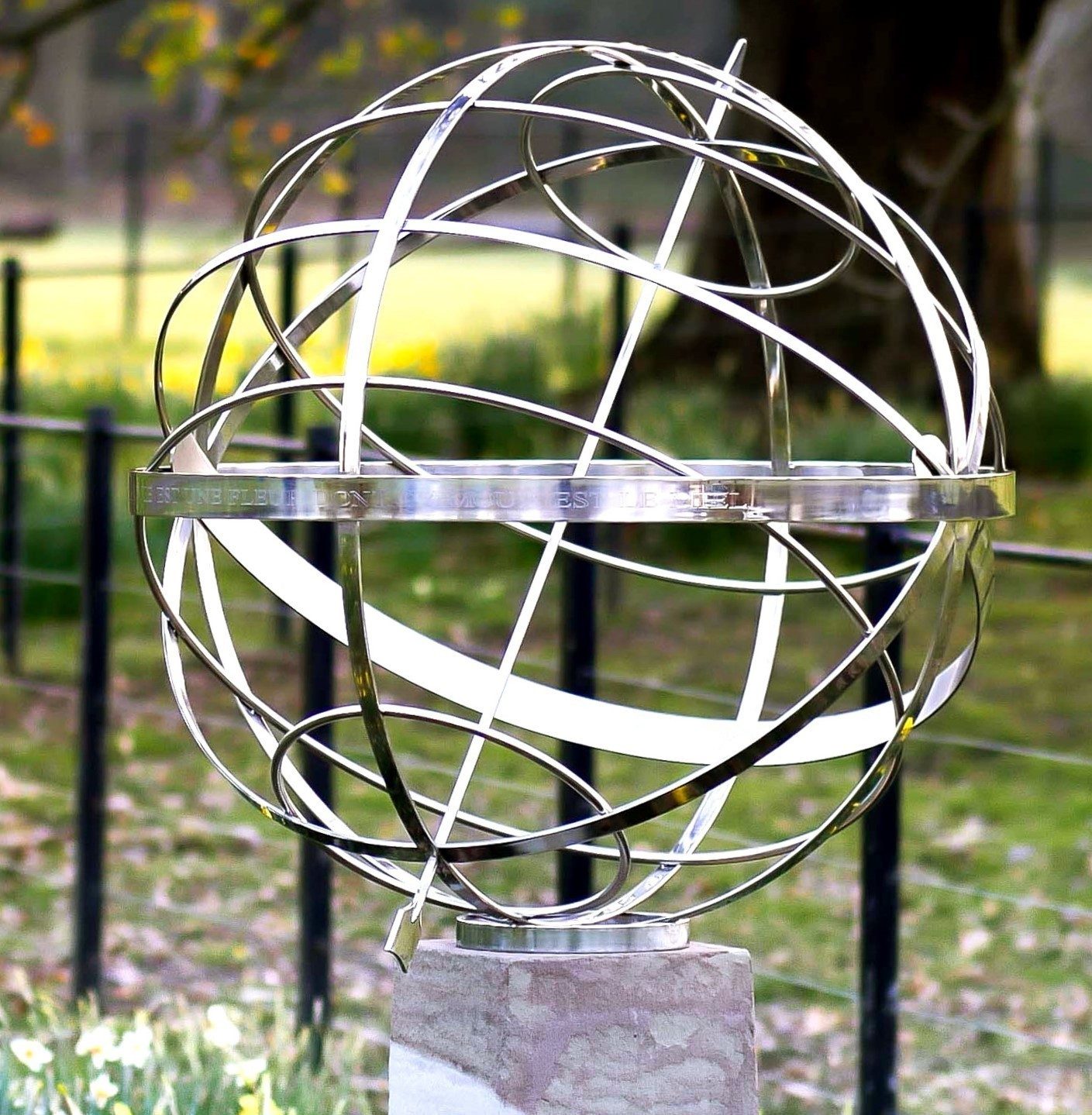 Stainless-Steel-Armillary-in-parkland Armillary Spheres