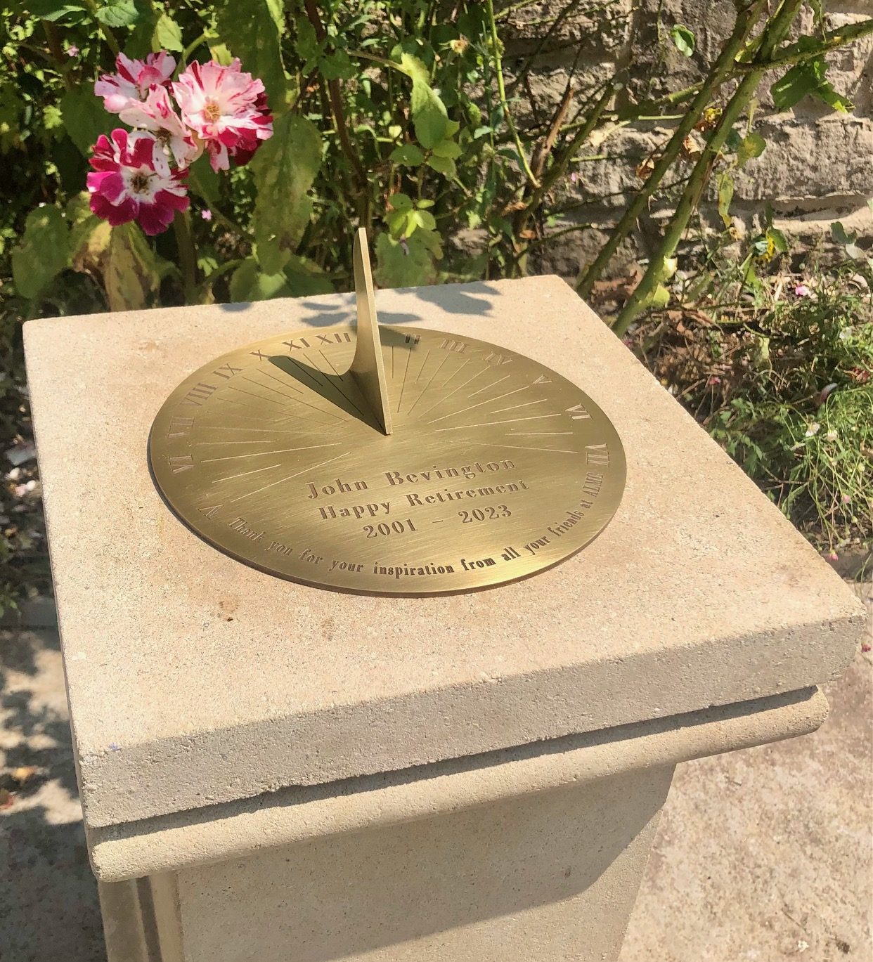 Retirement Gift - A Sundial - Border Sundials